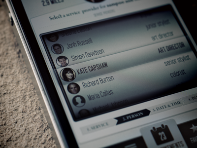 iPhone app selector appointments circle dark ibook icons iphone person photo picture selector texture