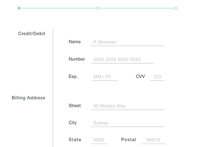 Credit Card Checkout - #002 daily ui