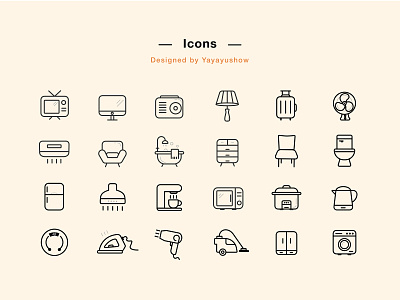 Household products icons