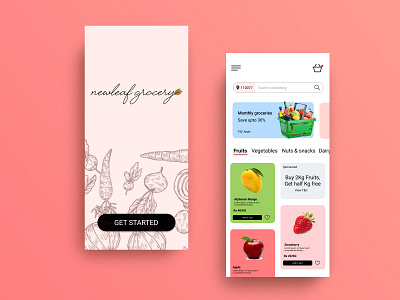 Newleaf Grocery App Ui