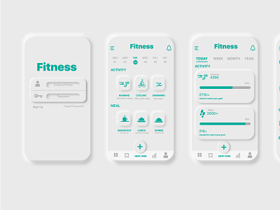 Fitness UI design fintess app ui ui ux