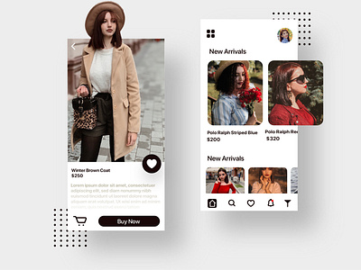 Fashion App UI brand fashion fashion brand mobile uiux userinterface