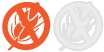 Gluten Free icon lillys table lilly’s table mark orange