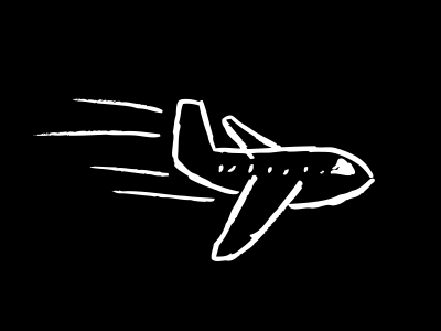 Airplane icons illustration ink presentation sketch tedx