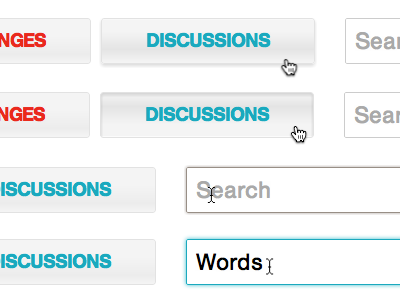 States buttons css3 hover screenshot