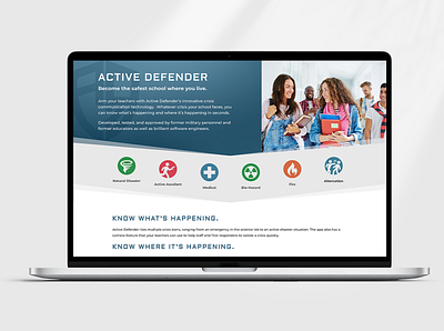 Active Defender Website application design branding divi graphic design product design school safety security app ui design ux design web design web development website wordpress