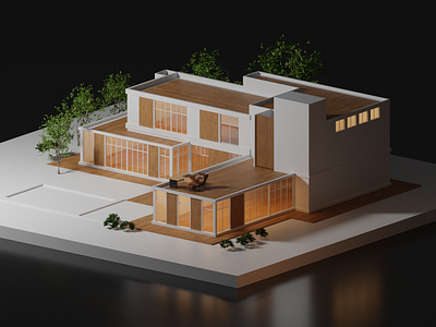 Practice house in blender