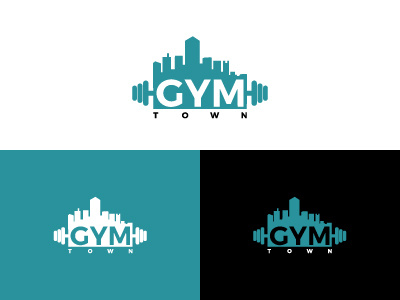 Fitness Logo body building custom fitness gym lettering logo logotype sports