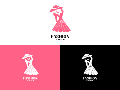 FASHION SHOP brand branding design fashion feminine icon logo logotype mark minimal simple unique