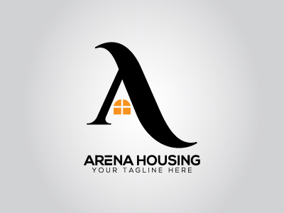 Arena Housing LOGO branding estate good house identity logo real unique