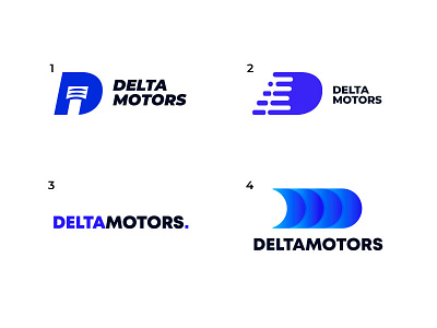 The development of a new project "Delta Motors" auto auto logo illustrator logo logotype photoshop