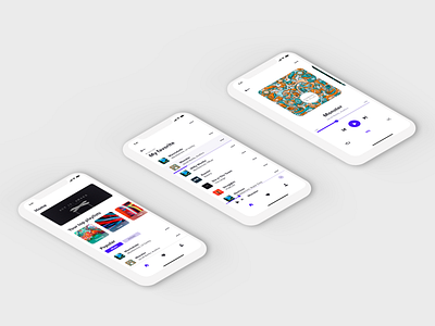 Music app concept.