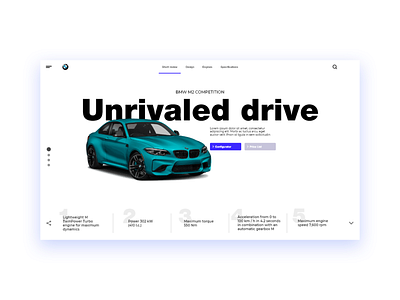 Website Design Concept for BMW M2