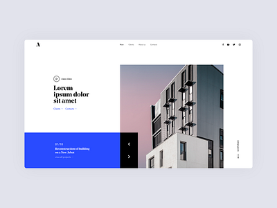 Website design for an architectural design studio