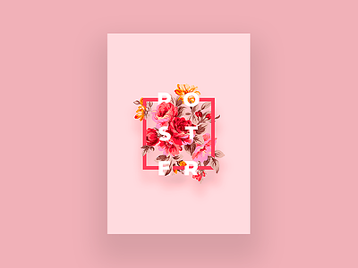 Flowers poster design