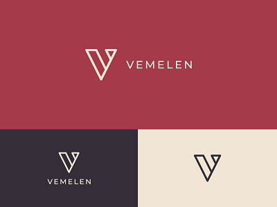 High-end fashion shop "Vemelen" logo branding design illustrator logo logotype vector