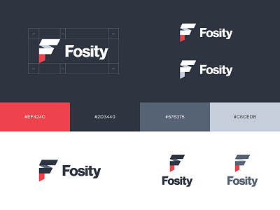 Fosity logo branding design illustrator logo logotype photoshop sturtup typography