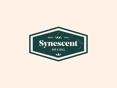 Synescent logo design grange illustration illustrator logo logotype old photoshop typography vector