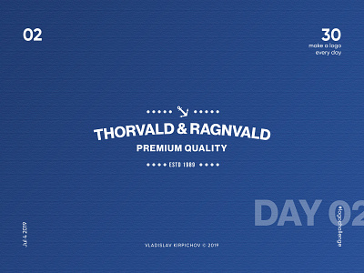 #02 Thorvald & Ragnvald logo branding design illustrator logo logotype photoshop vector