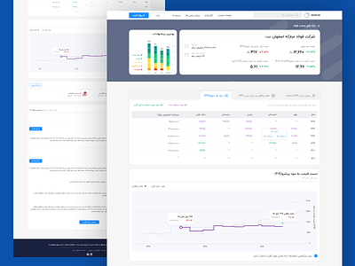 IranCR - Analysts report on the stock market app design dashboard design product design user experience design user interface user interface design web design