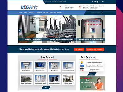 Megastar Bangladesh Ltd Website Design css3 design html5 typography ui ux web design web development