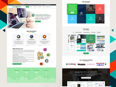 Bongosoft Ltd Company's Website UX / UI Design animation branding css3 design html5 logo one page responsive template typography ui ux web web design web development website