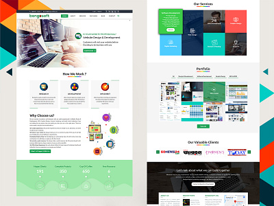 Bongosoft Ltd Company's Website UX / UI Design