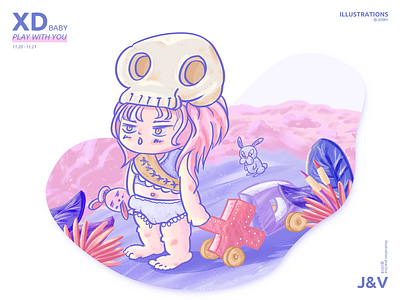 XD Baby baby design girl illustrations ps