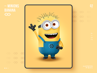 Minions - Jerry adobe illustration ai design graphic icon illustrations minions monster vision web yellow