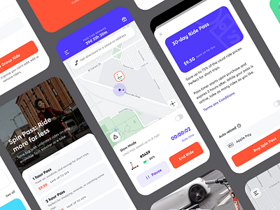 Riding Pass in Spin scooter rental app app card orange pass rent rental riding pass scooter subscription