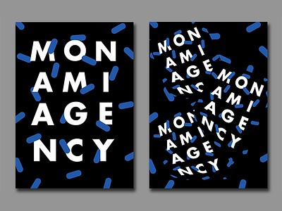 Monami Agency Launch Party — Posters & Visual Identity animation graphic design poster visual identity