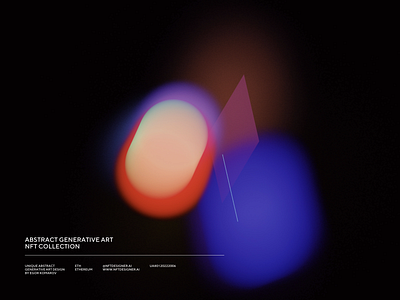 Abstract generative art NFT art background blur generative nft poster