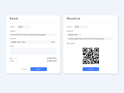 Coinxchanger – Send And Receive address bitcoin cryptocurrency cryptocurrency exchange exchange ui wallet