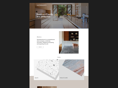 United Quartz Landing Page