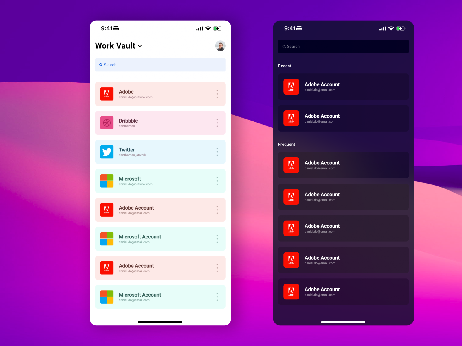 Bitwarden UI Explorations by Aswath Sivakumaran on Dribbble