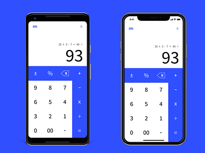 Calculator UI android calculator dailyui dailyui 004 design ios iphone iphone x pixel ui