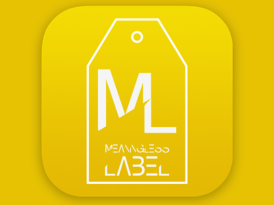 App Icon - Clothing Label app clothing dailyui dailyui 005 design golden ration grid grid icon ios iphone label ui