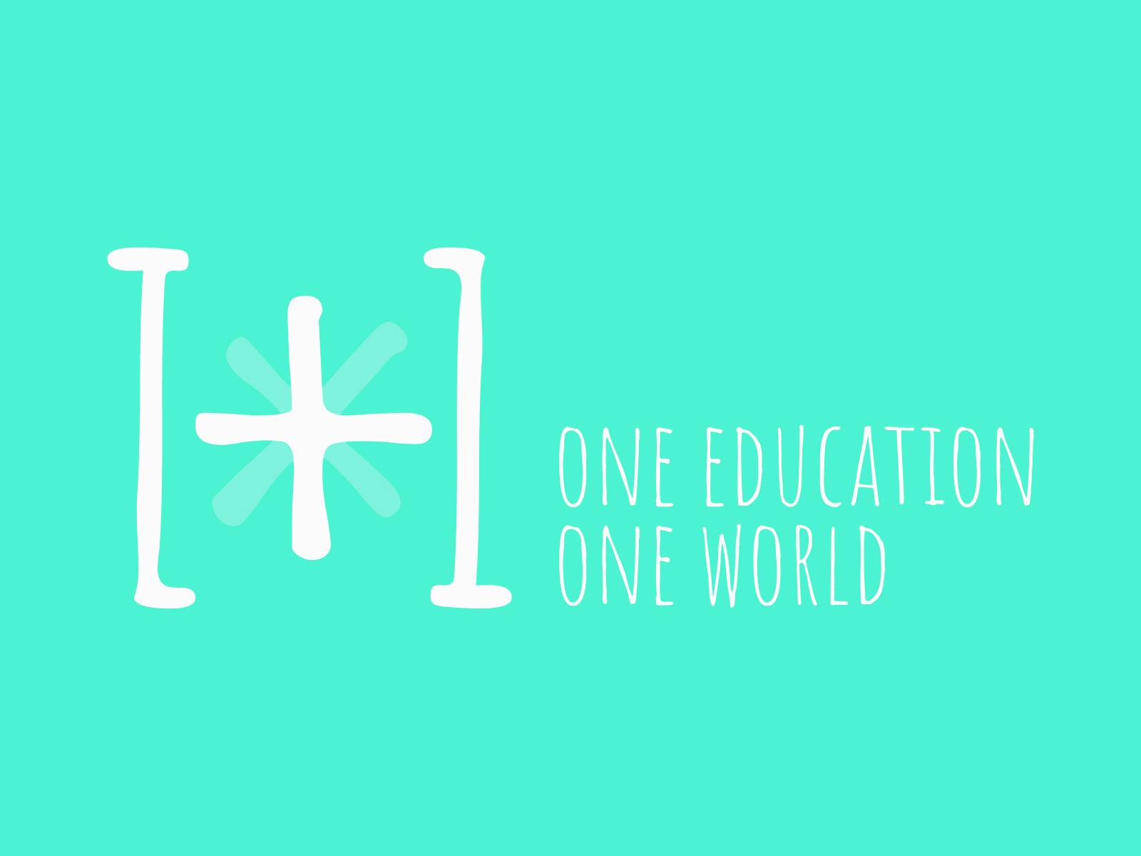 One Education One World (Branding Concept) animation branding design logo motion
