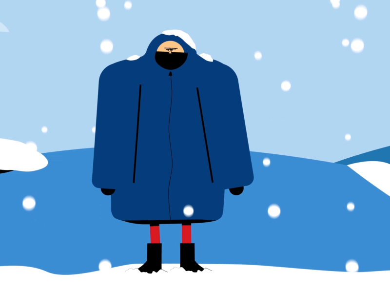 winter is coming aftereffects animate animation character cold flat illustration illustrator mobile mograph motion design motion graphics motiondesign rigging winter