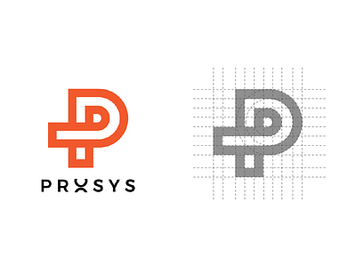 Prosys adobe illustrator branding design flat logo typography vector