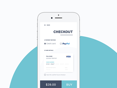 Credit Card Checkout #002 002 challenge checkout creditcard dailyui uidesign