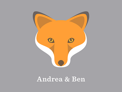 Fox v2 animal flat fox geometric illustration simple