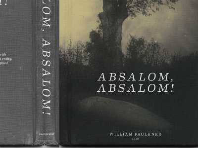 Absalom, Absalom! Cover Detail book cover italic photograph sally mann slab serif typography
