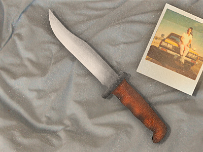 My Valuable Hunting Knife gbv guided by voices hunting knife illustration knife polaroid