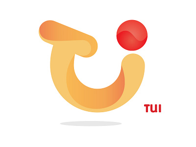 TUI redesign brands global holiday logo red redesign travel tui yellow