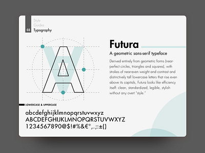 Typography - Building a Style Guide branding branding guide font futura guideliness realestate style guides typogaphy