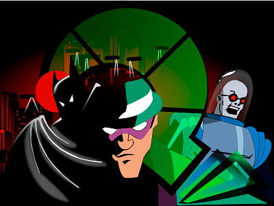 Batman: The Animated Series tribute animated series batman dc dc comics freeze gotham illustration riddler