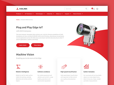 Landing page concept