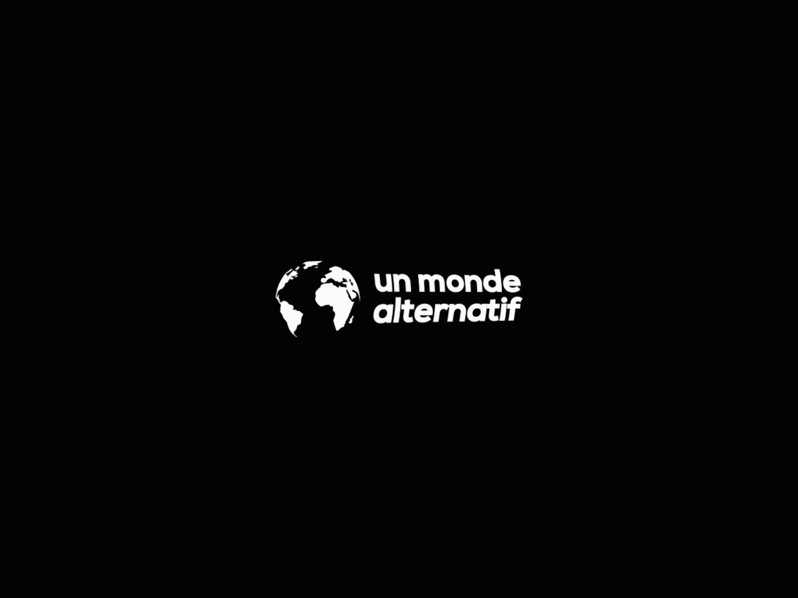 Animated Logo Design - Un Monde Alternatif animated animated logo brand brand design brand identity branding branding design brands ecology journalism logo logodesign media logo motion motion design