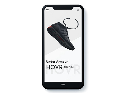 Under Armour UI Design minimalistic ui ui design